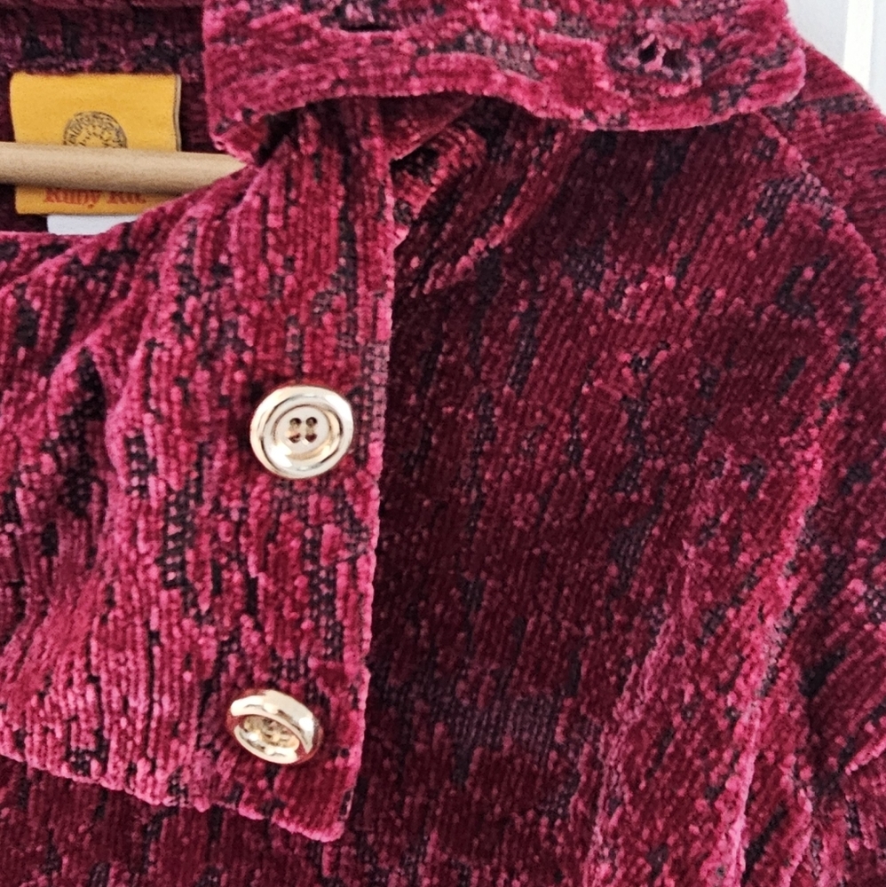 Ruby Rd. Split Cowl Neck Chenille Jacquard Knit T… - image 6